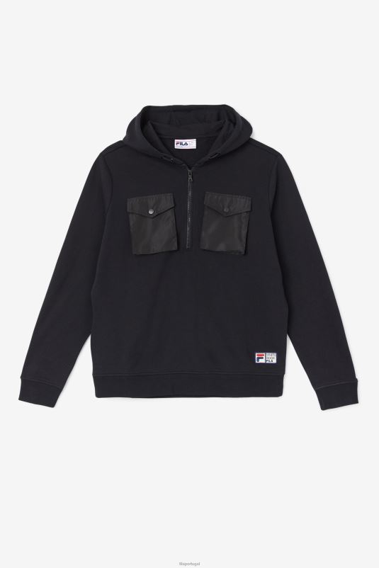 PPH0J539 preto FILA moletom com capuz fila preto