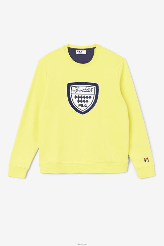 PPH0J554 amarelo/marinho/gardênia FILA kush crew fila amarelo/marinho/gardênia