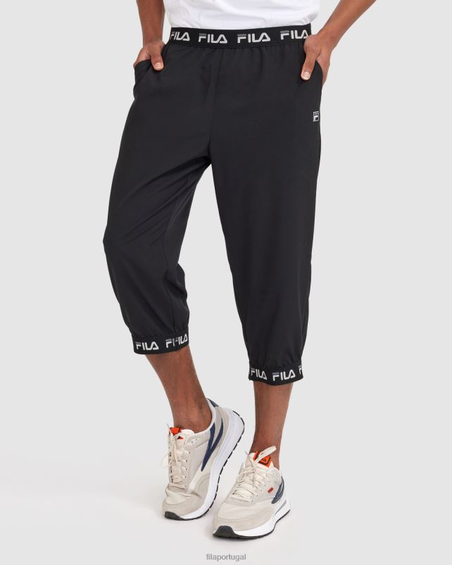 PPH0J2423 preto FILA calça wade 3/4 masculina fila preta