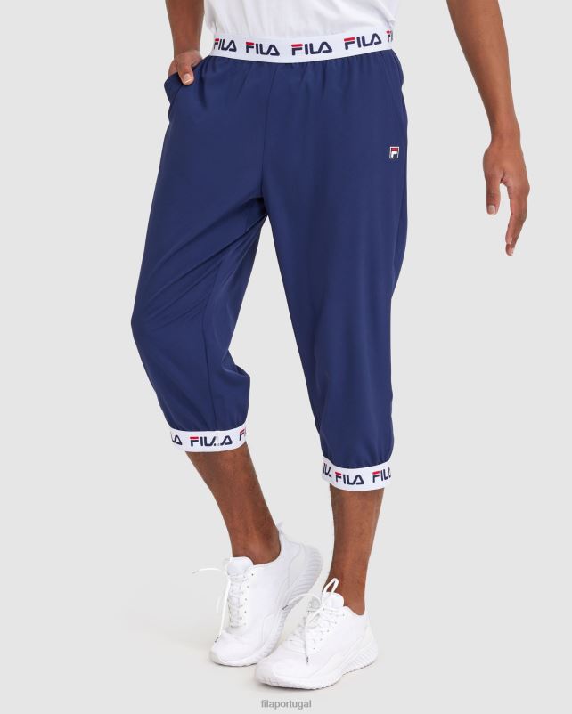 PPH0J2424 nova marinha FILA calça fila 3/4 wade masculina