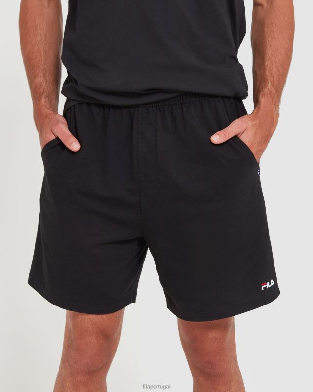 PPH0J2432 preto FILA shorts jersey masculino clássico fila preto