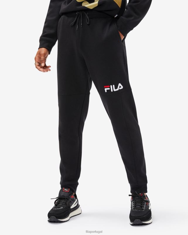 PPH0J2447 preto FILA calça moletom unissex fila preta