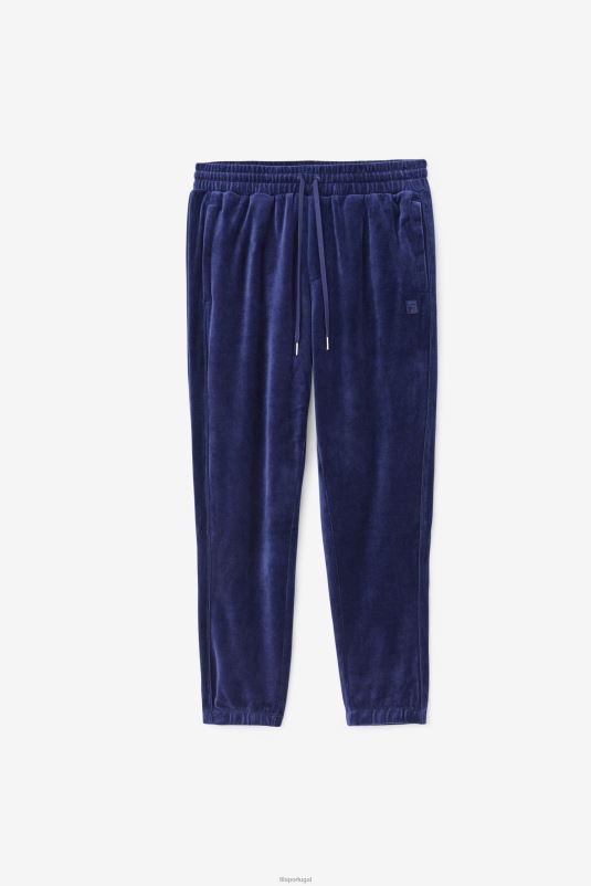 PPH0J574 marinha FILA fila navy deverall veludo pant