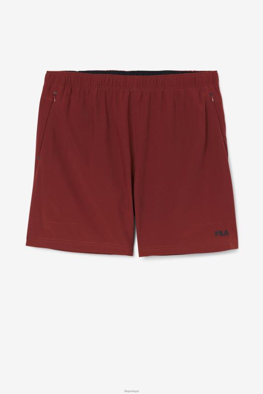 PPH0J622 castanho avermelhado/preto FILA fila short finula marrom russet/preto