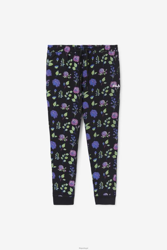 PPH0J667 estampa preta/floral FILA fila hemlock jogger preto/estampado floral