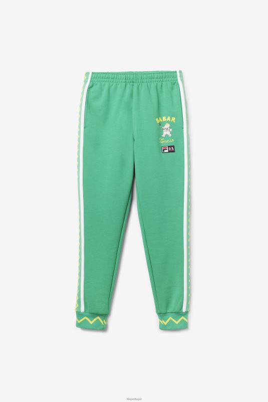 PPH0J700 menta profundo/branco FILA fila deep mint/white fila x rb babar evertt jogger