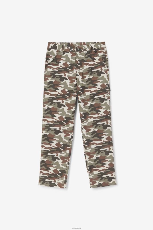 PPH0J716 estampa camuflada FILA calça cargo 2pac fila camo print