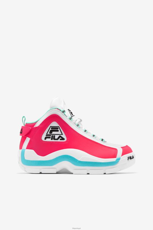 PPH0J1187 branco/rosa diva/azul FILA feminino grant hill 2 branco/diva rosa/azul fila