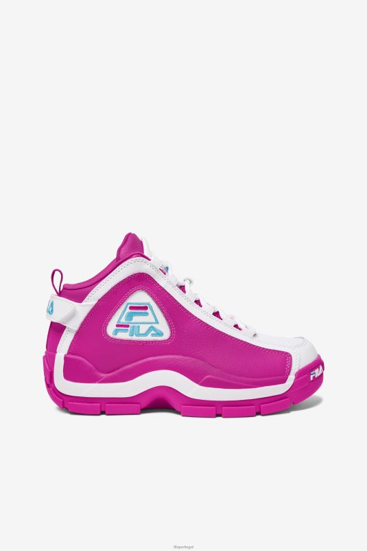 PPH0J1189 rosa glo/branco/azul FILA fila grant hill 2 feminino rosa glo/branco/bluefish