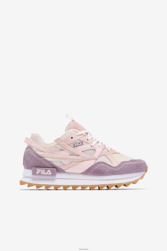 PPH0J1267 chicote de gemada/rosa/pêssego FILA fila feminino sandenal orbit eggnog/rosa/pêssego chicote