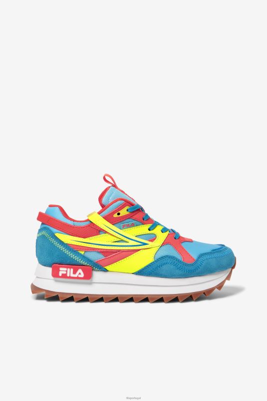 PPH0J1304 anchova/amarelo/coral ardente FILA sandenal feminino orbit fila bluefish/amarelo/fiery coral
