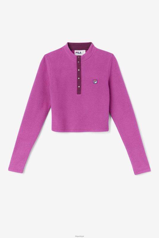 PPH0J1388 vermelho/pot-pourri FILA josie meia zip top fila rouge/potpourri