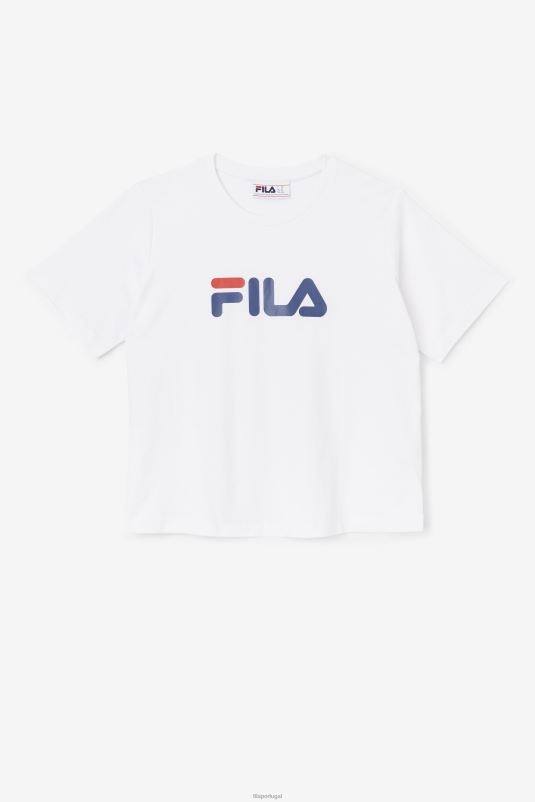 PPH0J1446 branco FILA camiseta fila branca