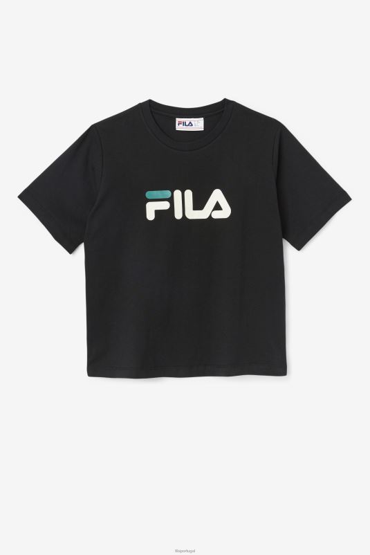 PPH0J1447 preto FILA camiseta fila thea preta