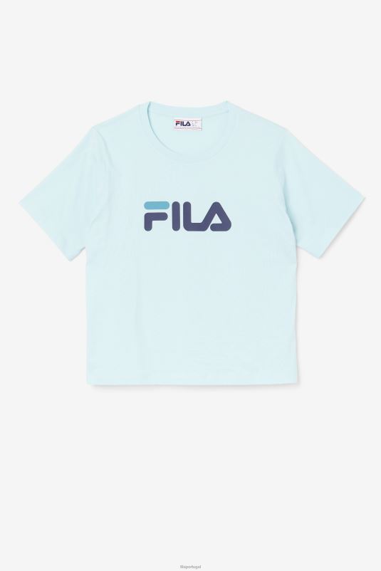 PPH0J1448 água gelada/marinha/baía da biscaia FILA thea tee fila iced aqua/navy/biscay bay