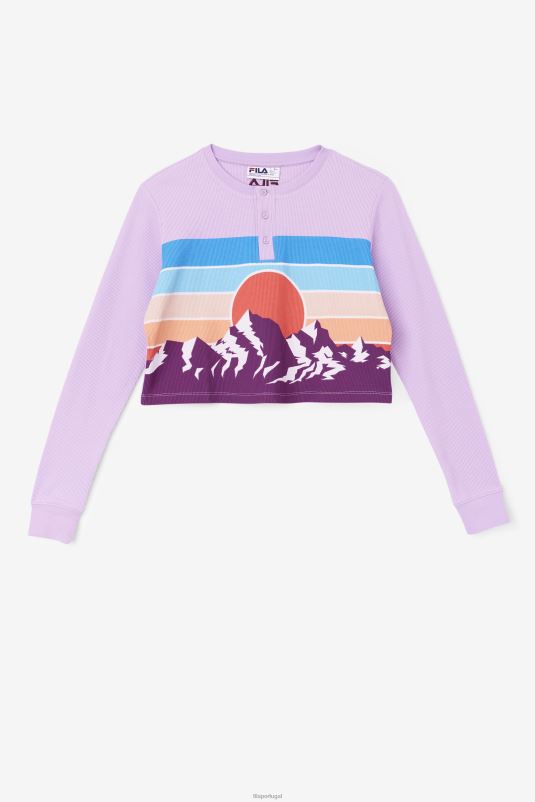 PPH0J1461 crocodilo/beterraba FILA croc/pbeet fila liza térmica henley