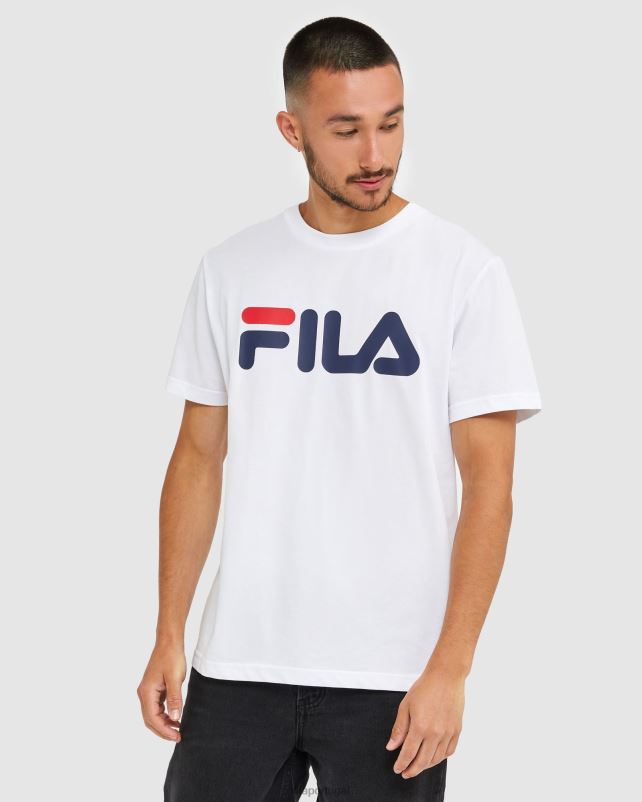 PPH0J2436 branco FILA camiseta unissex branca clássica fila