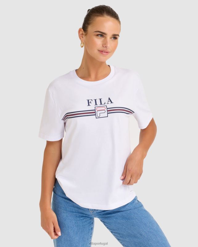 PPH0J2786 branco FILA camiseta fila branca cathy