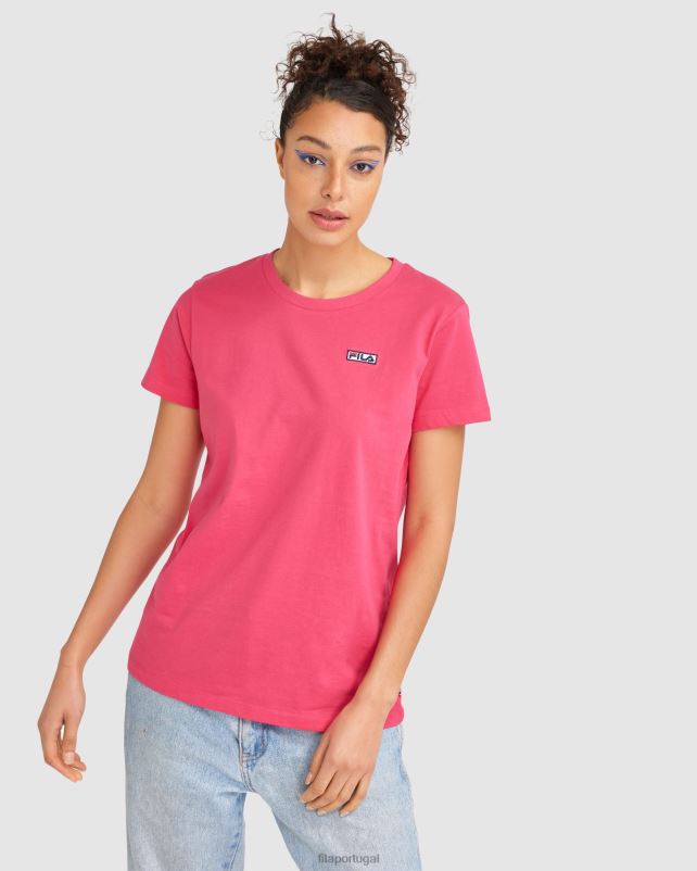 PPH0J2843 rosa mexicano FILA camiseta imogen feminina fila rosa mexicana