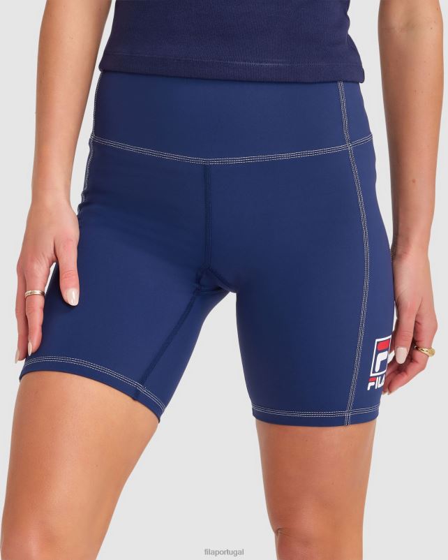 PPH0J2856 nova marinha FILA short fila chiara feminino azul marinho