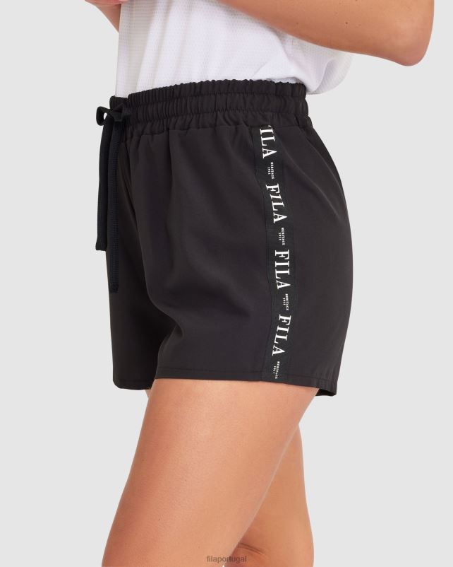 PPH0J2863 preto FILA short fila elektra feminino preto