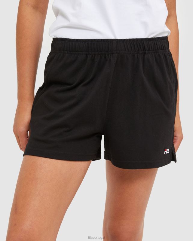 PPH0J2871 preto FILA shorts fila classic feminino preto