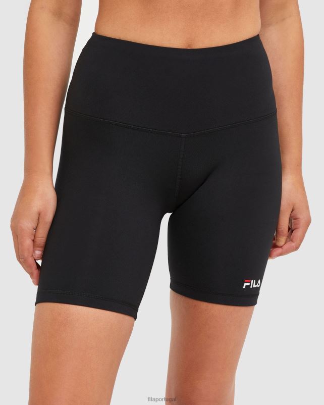PPH0J2882 preto FILA bermuda bike feminina clássica fila preto