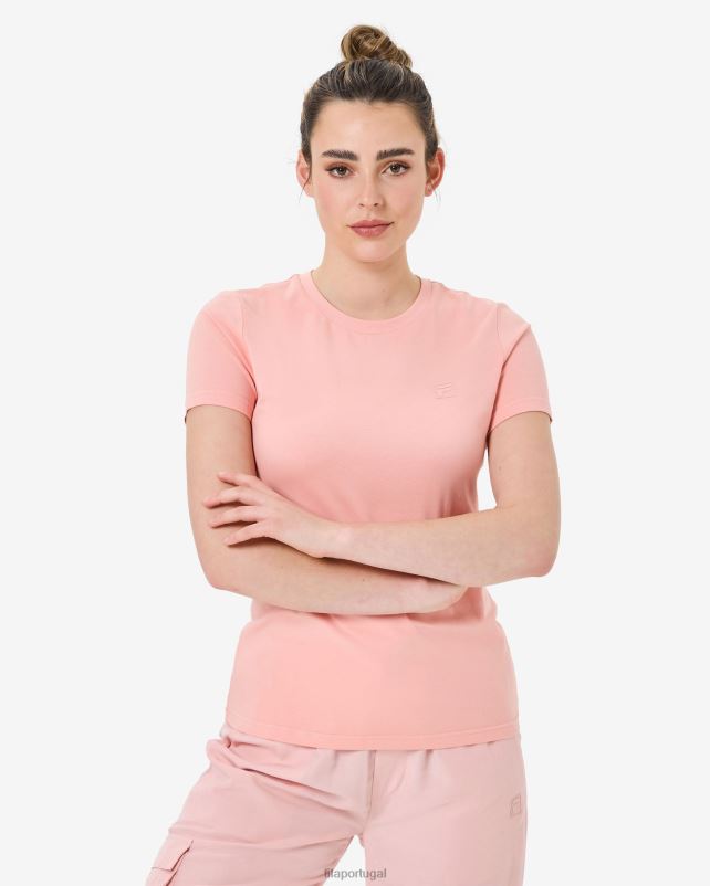PPH0J2937 rosa suave FILA camiseta fila yuna rosa