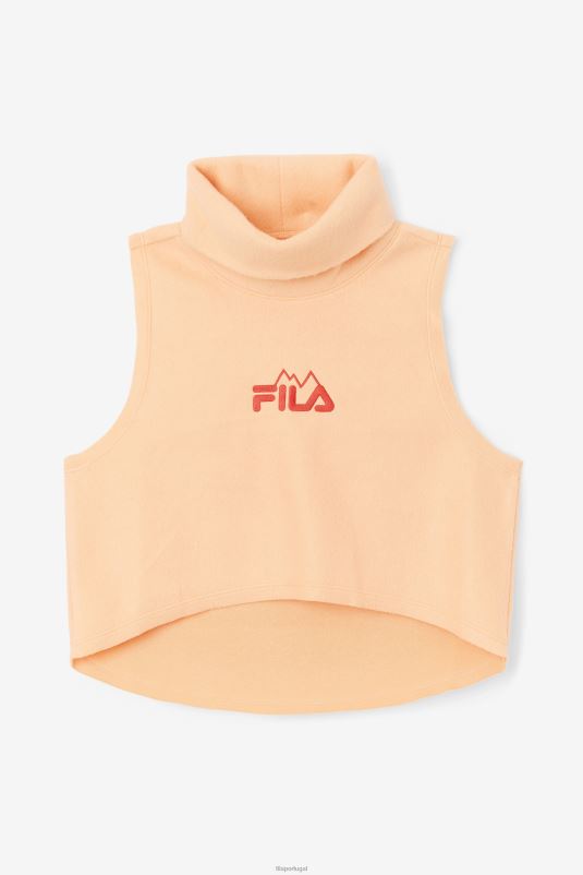 PPH0J1415 laranja/caiena FILA gola cropped eliana fila laranja/caiena