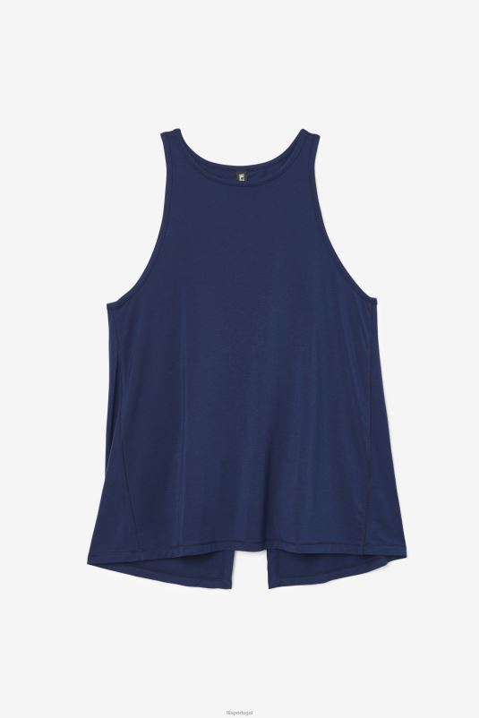 PPH0J1864 marinha FILA fila tank top fi-lux azul marinho
