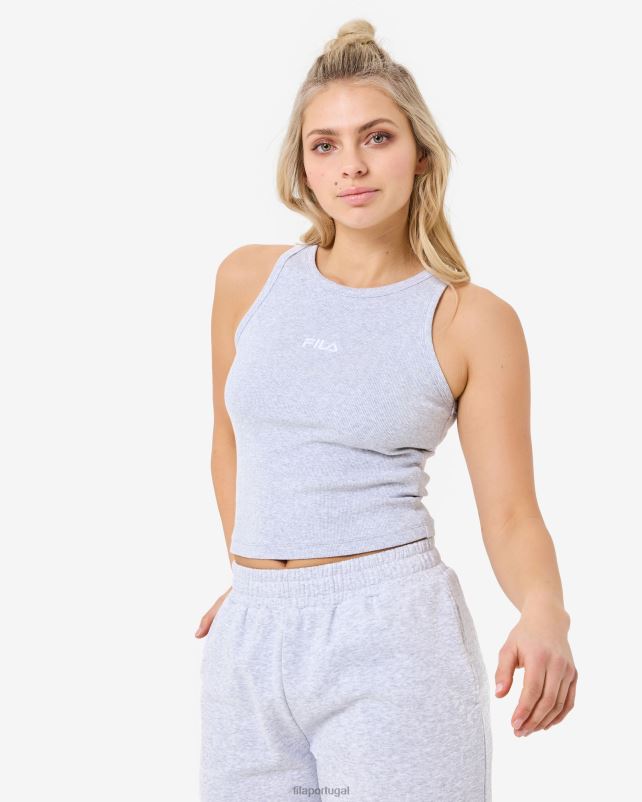 PPH0J2946 mármore cinza claro FILA regata fila cinza marle marbel rib