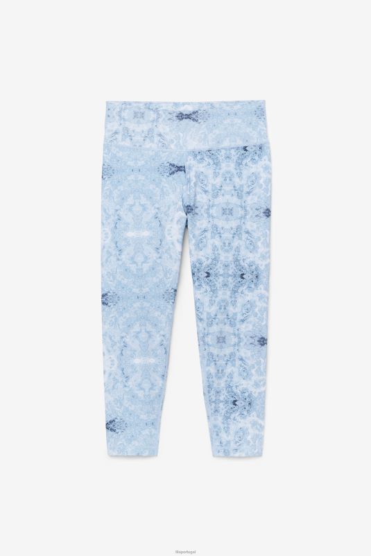 PPH0J1984 impressão de névoa azul FILA legging fila blue fog print forza elegante 7/8