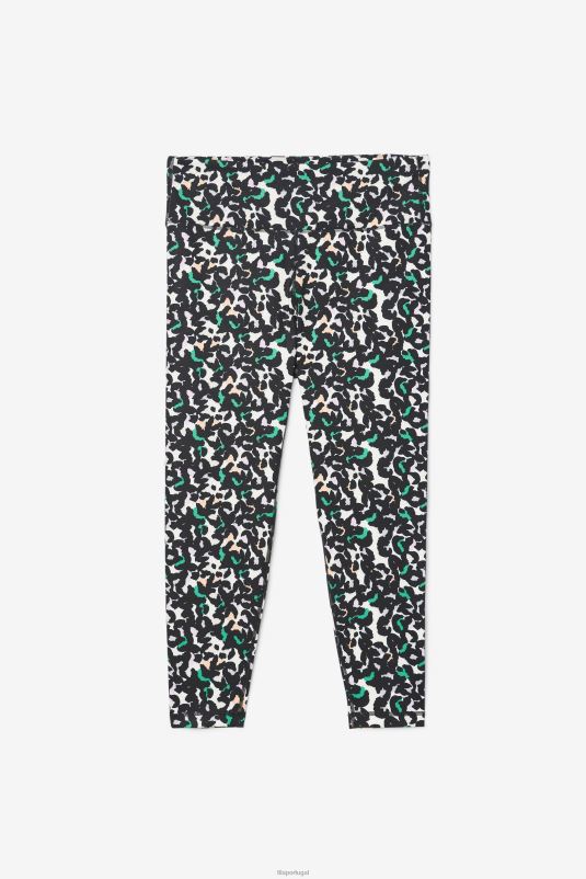 PPH0J1988 estampa animal preta FILA legging forza elegante 7/8 fila preto animal print