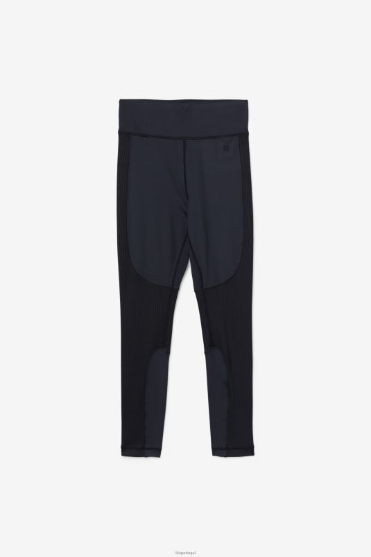 PPH0J1991 preto FILA legging longa forza texturizada fila preta