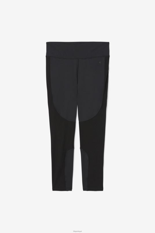 PPH0J2004 preto FILA legging longa preta forza texturizada fila