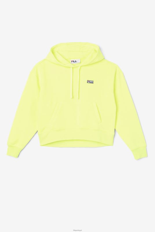 PPH0J1496 amarelo FILA moletom com capuz fila amarelo