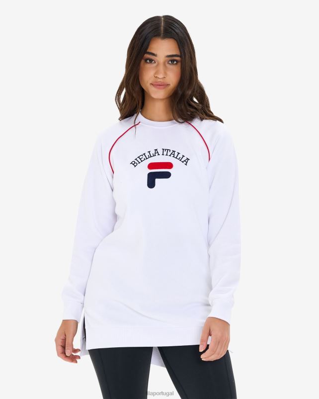 PPH0J2959 branco FILA túnica fila amara feminina branca
