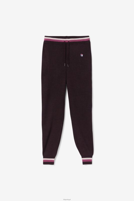 PPH0J1561 vinho de uva/rouge/potpourri FILA fila frankie knit pant grape wine/rouge/potpourri