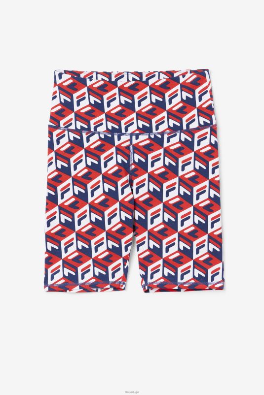 PPH0J1564 vermelho/marinho/branco FILA short fila vermelho/marinho/branco ainhoa ​​bike