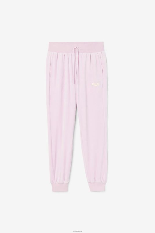 PPH0J1585 orquídea FILA fila zura veludo jogger orquídea