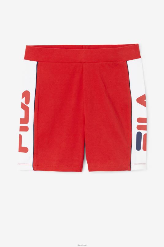 PPH0J1645 vermelho FILA short fila davina bike vermelho