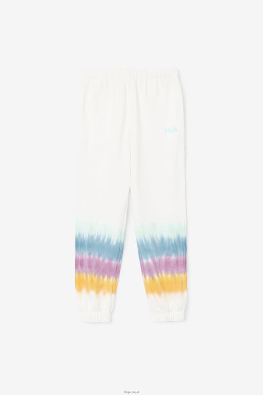 PPH0J1655 tie-dye branco FILA raleigh tie dye jogger branco tie dye fila
