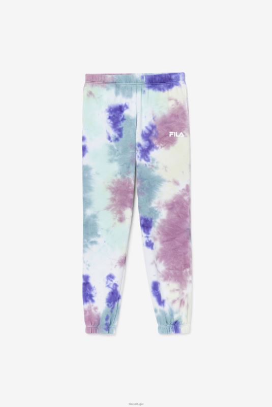 PPH0J1658 tie-dye azul aruba FILA raleigh tie dye jogger fila aruba blue tie dye