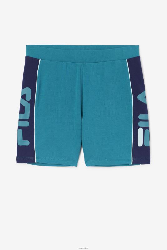 PPH0J1696 lago profundo/marinha/água gelada FILA shorts fila deep lake/navy/iced aqua davina bike