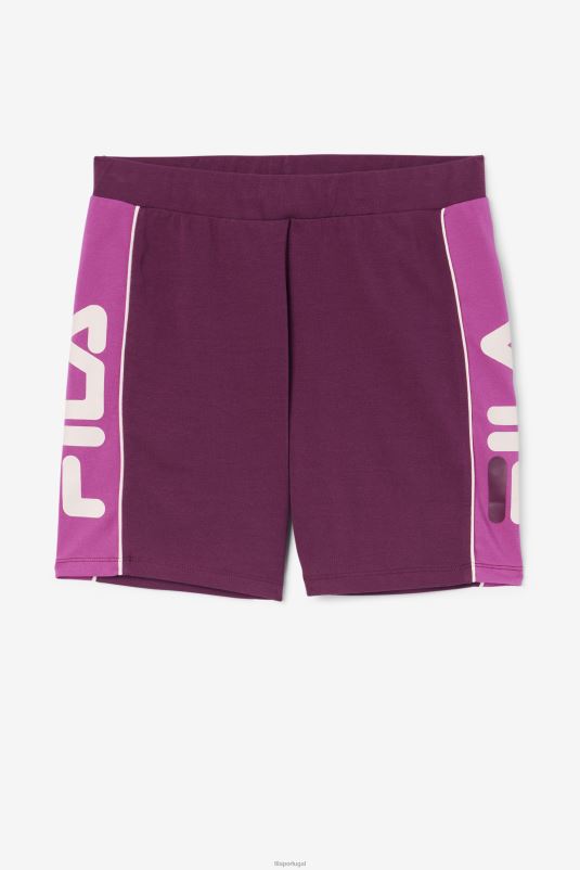 PPH0J1699 vinho de uva/rouge/potpourri FILA fila davina bike short grape wine/rouge/potpourri