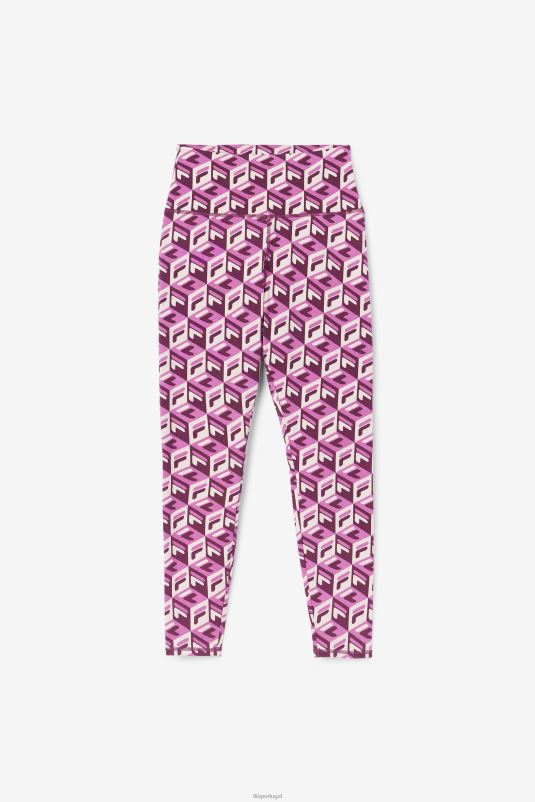 PPH0J1704 rouge/potpourri/vinho de uva FILA rouge/potpourri/vinho de uva karteras 7/8 tight fila