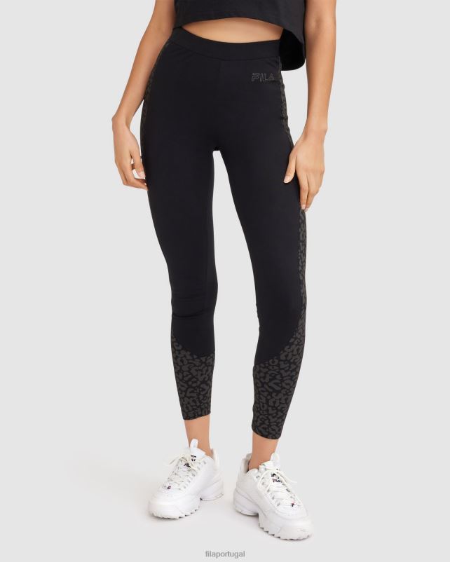 PPH0J2807 preto FILA legging cavalla feminina preta fila