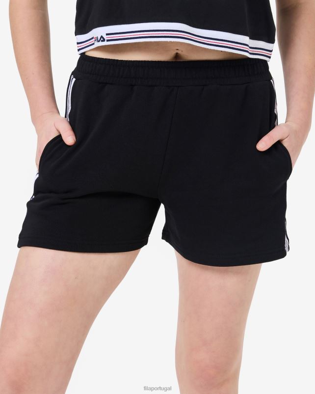PPH0J2992 preto FILA short fila feminino preto