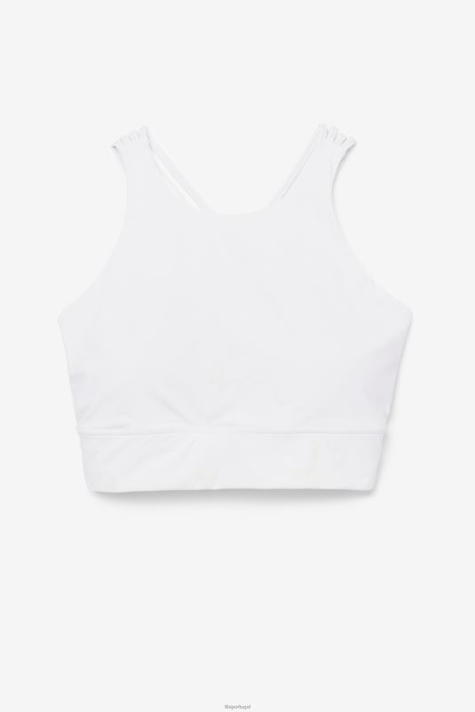 PPH0J1840 branco FILA sutiã esportivo fila branco uplift com gola alta